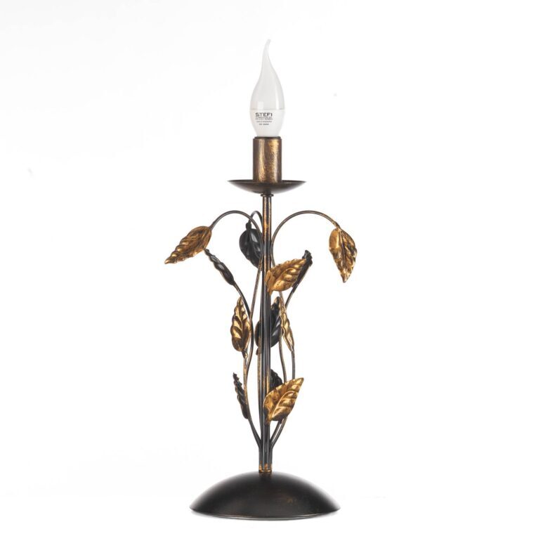 Stolní lampa Collana kov jeden zdroj bronz